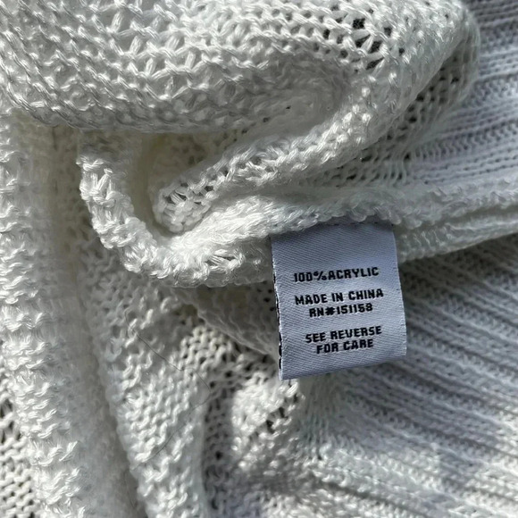REVOLVE 525 AMERICA Aria Open Stitch Crewneck Sweater size medium - Picture 6 of 7